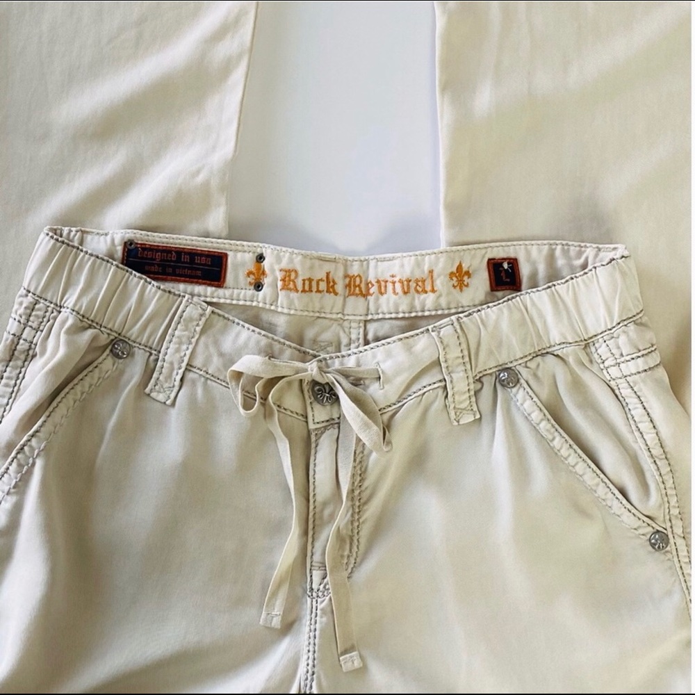 Rock Revival Sequin Pocket Tencel Pants